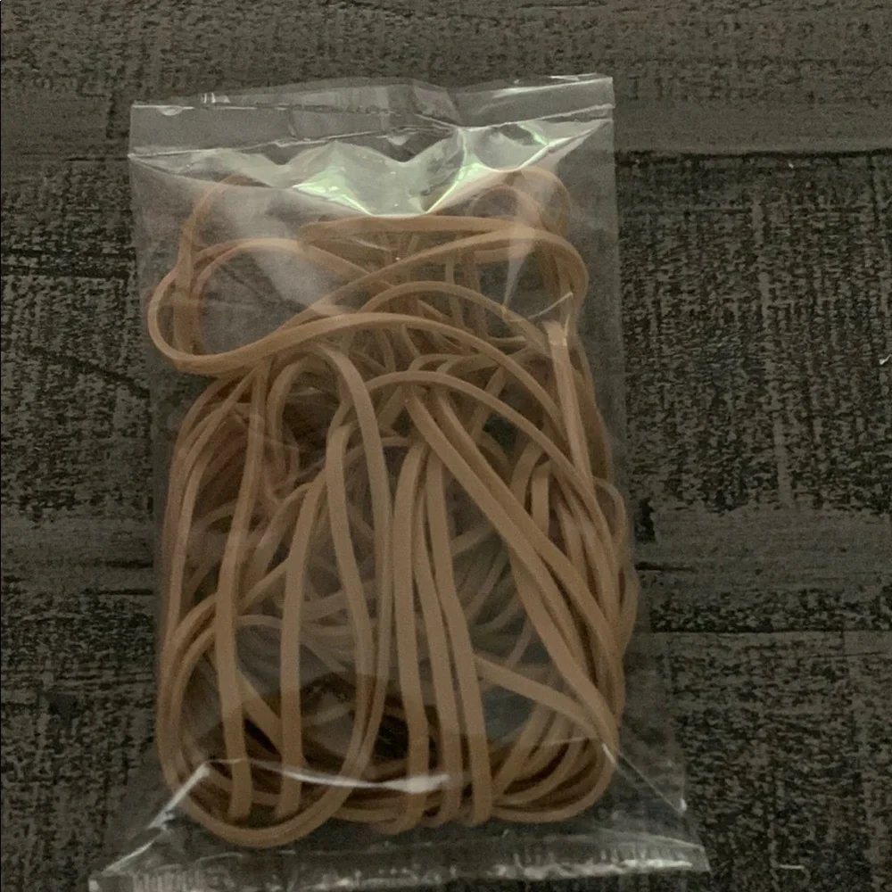 25 Large Rubber Bands, 7”x 1/8” New In Package
